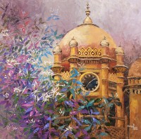 Ashraf, 30 x 30 Inch, Oil on Canvas, Floral Painting, AC-ASF-024